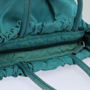 PRADA Hand Bag Nylon 2way Turquoise Blue Auth 83957-7