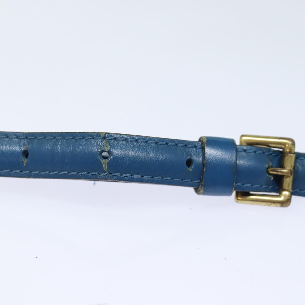 LOUIS VUITTON Epi Adjustable Shoulder Strap 37""-44.1"" Blue LV Auth 83967