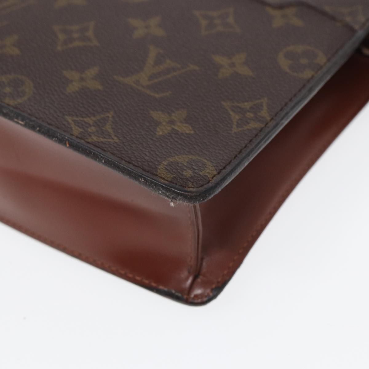 LOUIS VUITTON Monogram Pochette Homme Clutch Bag M51795 LV Auth 83987