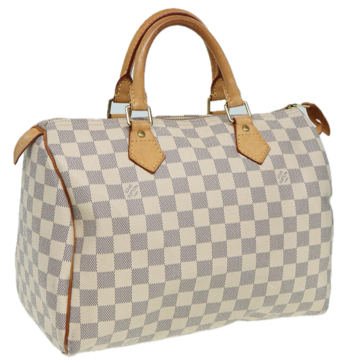 LOUIS VUITTON Damier Azur Speedy 30 Hand Bag N41533 LV Auth 83992