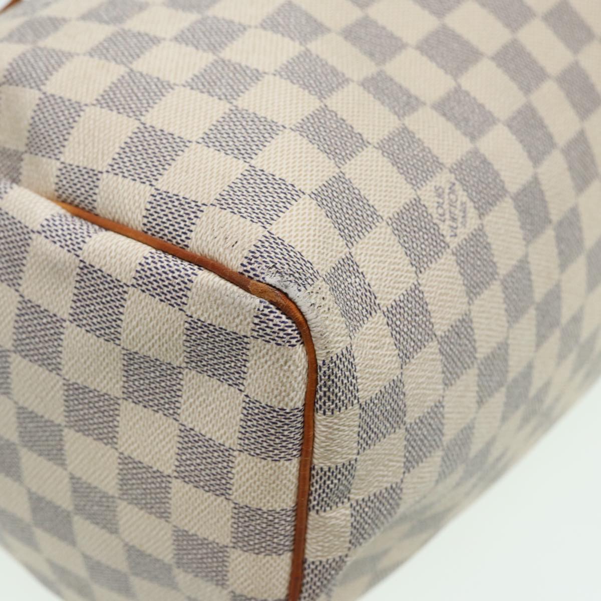 LOUIS VUITTON Damier Azur Speedy 30 Hand Bag N41533 LV Auth 83992