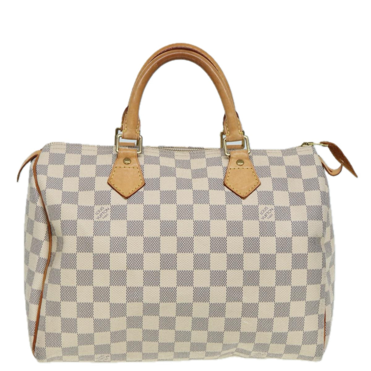 LOUIS VUITTON Damier Azur Speedy 30 Hand Bag N41533 LV Auth 83992