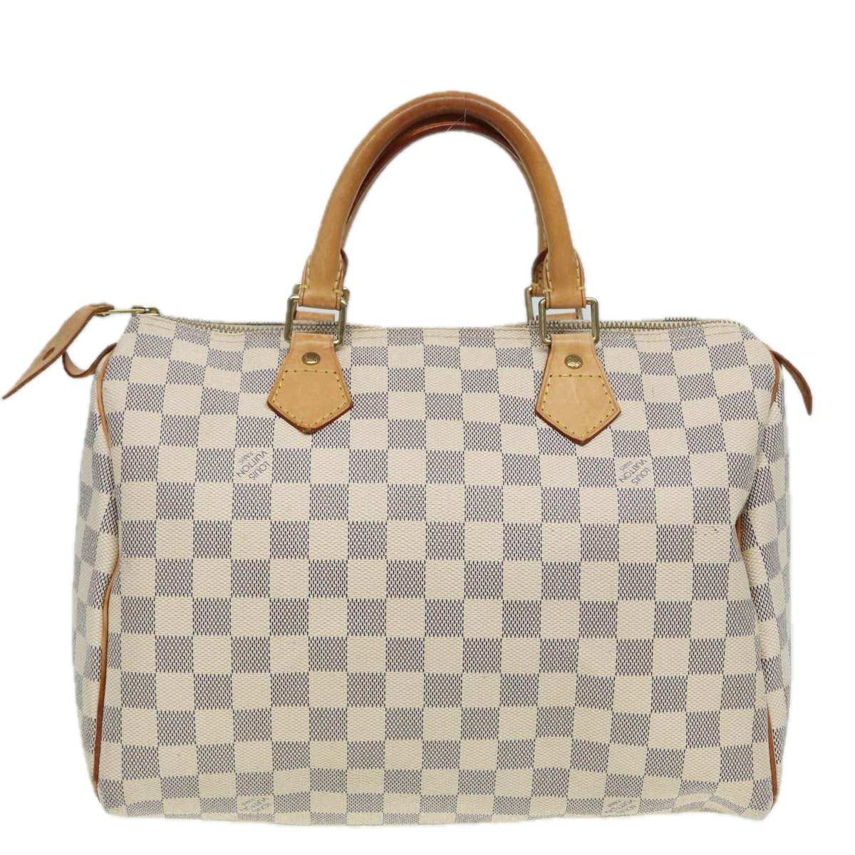 LOUIS VUITTON Damier Azur Speedy 30 Hand Bag N41533 LV Auth 83992