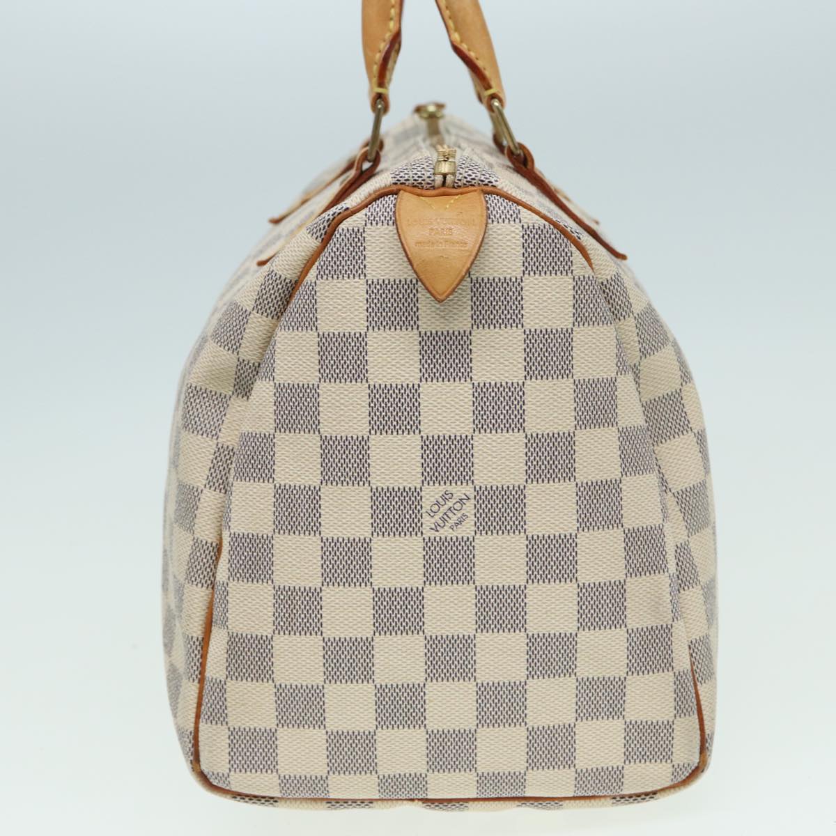 LOUIS VUITTON Damier Azur Speedy 30 Hand Bag N41533 LV Auth 83992