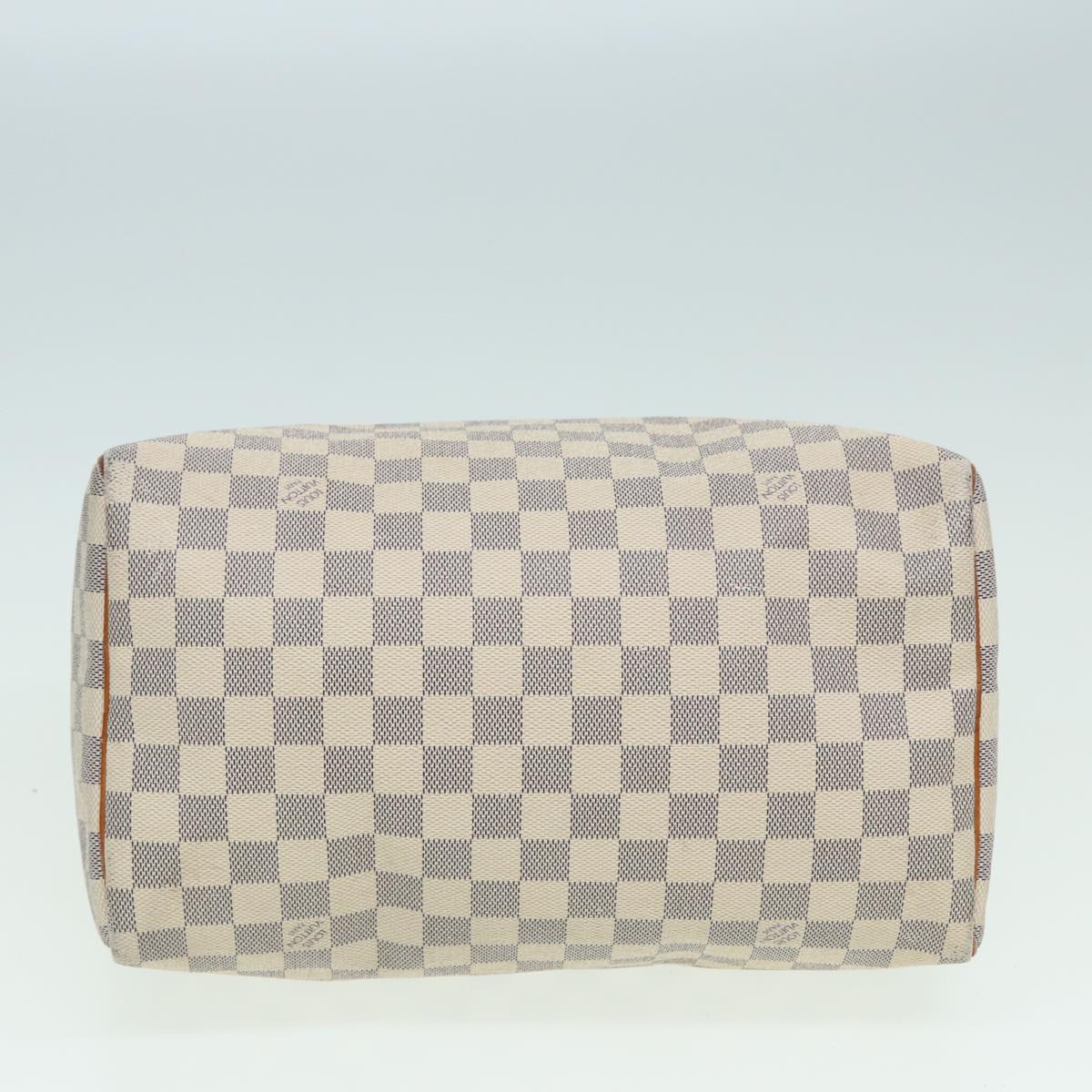 LOUIS VUITTON Damier Azur Speedy 30 Hand Bag N41533 LV Auth 83992