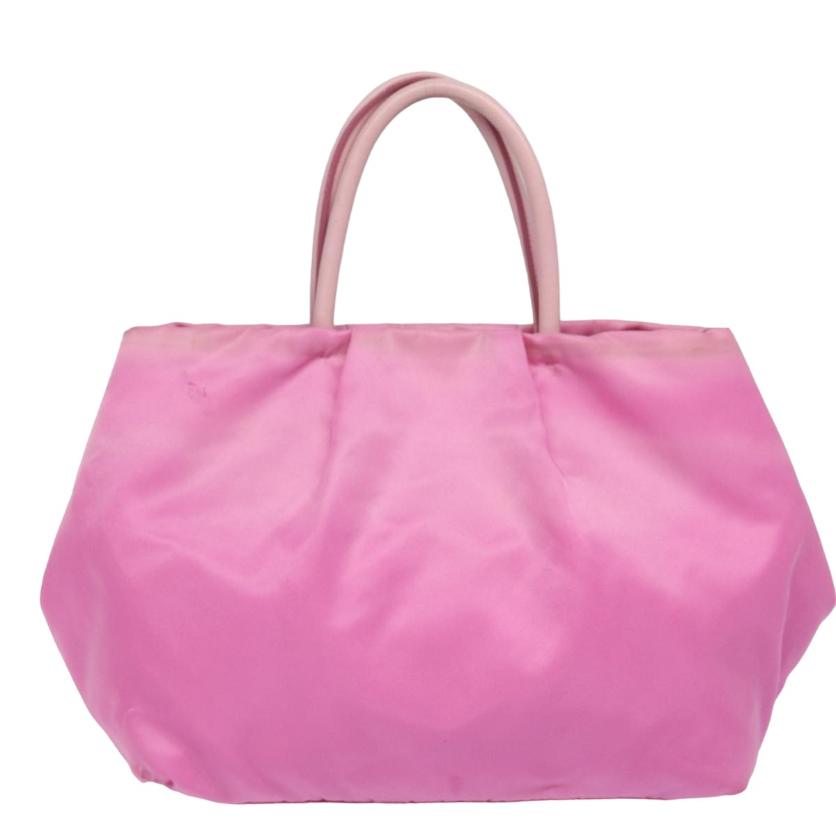 PRADA ribbon Hand Bag Nylon Pink Auth 84004 - 0