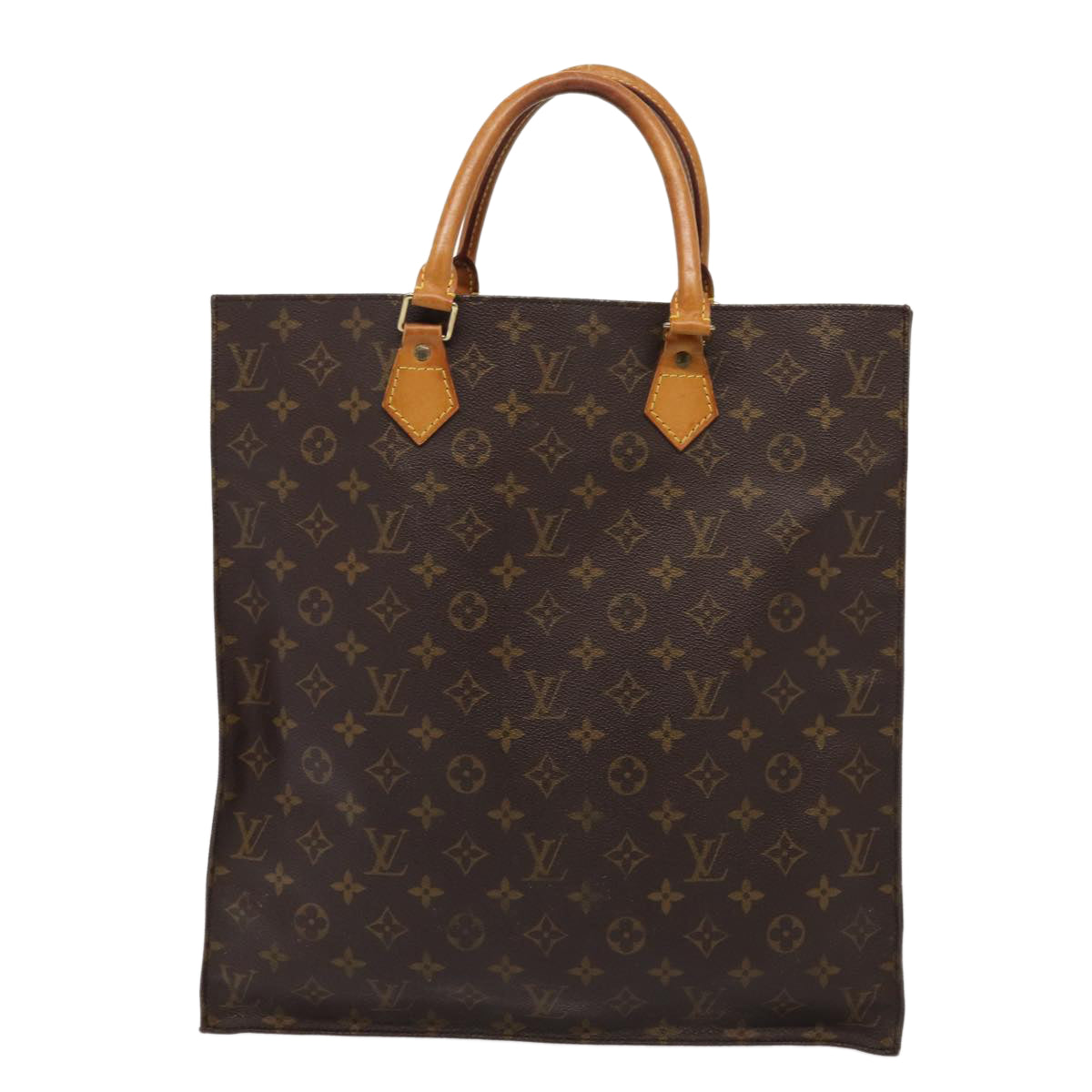 LOUIS VUITTON Monogram Sac Plat Hand Bag M51140 LV Auth 84016 - 0