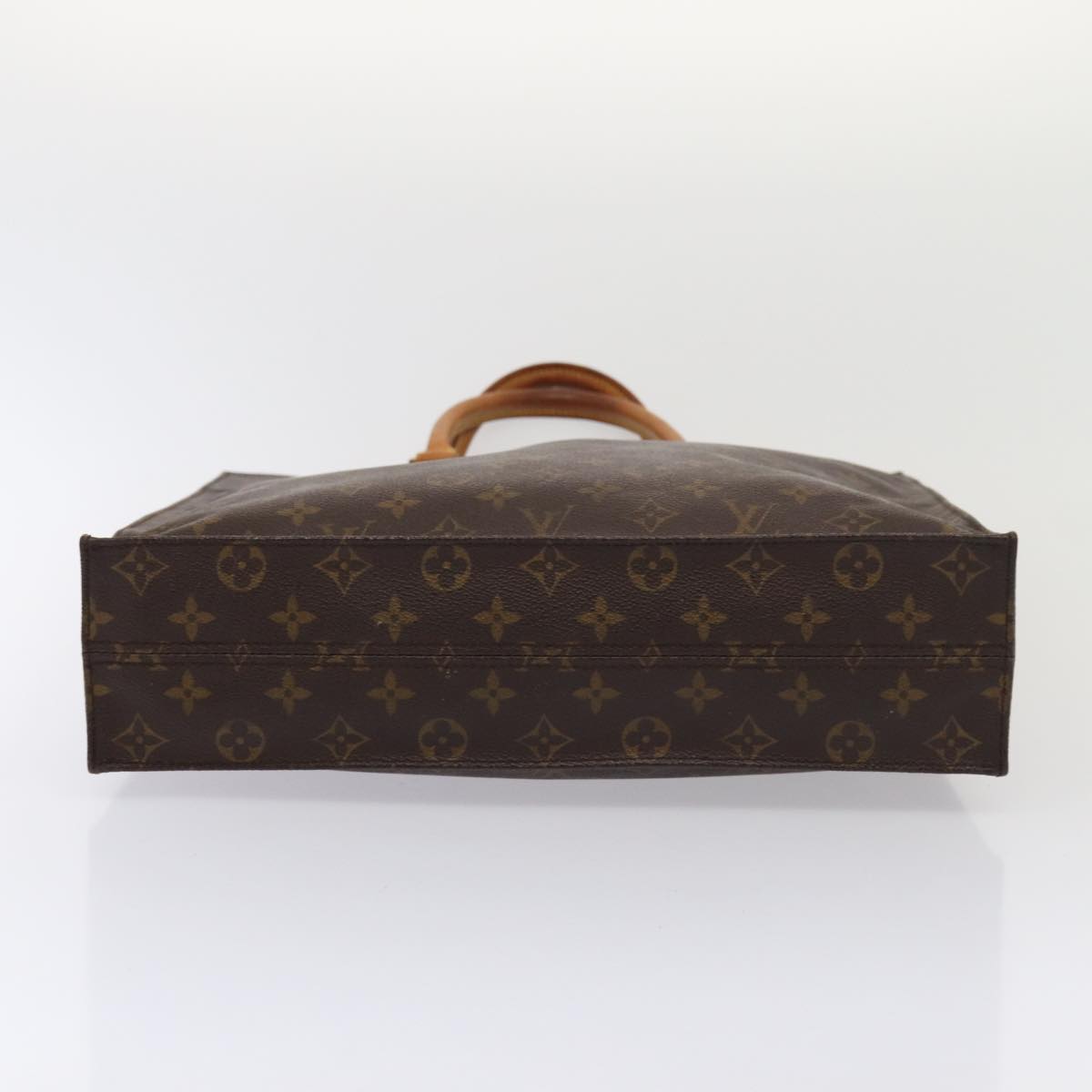 LOUIS VUITTON Monogram Sac Plat Hand Bag M51140 LV Auth 84016