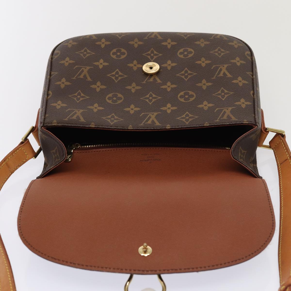 LOUIS VUITTON Monogram Saint Cloud GM Shoulder Bag M51242 LV Auth 84051