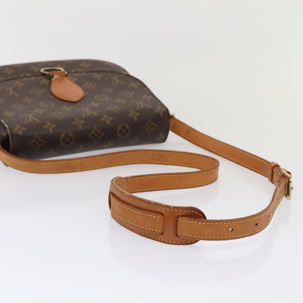 LOUIS VUITTON Monogram Saint Cloud GM Shoulder Bag M51242 LV Auth 84051