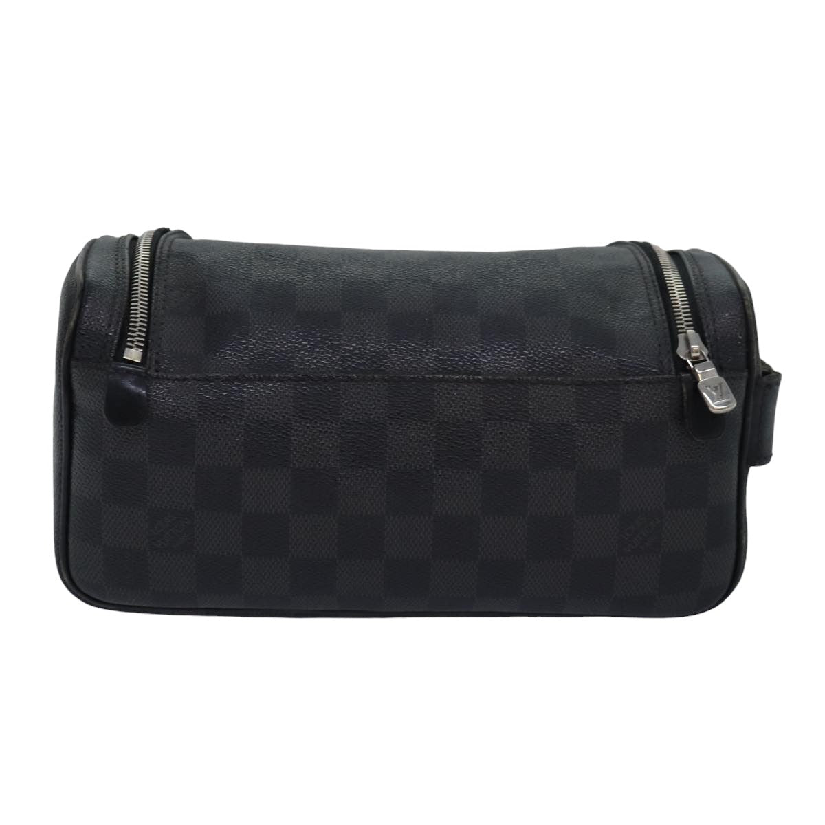 LOUIS VUITTON Damier Graphite C Cracking pouch Clutch Bag N47625 LV Auth 84052 - 0