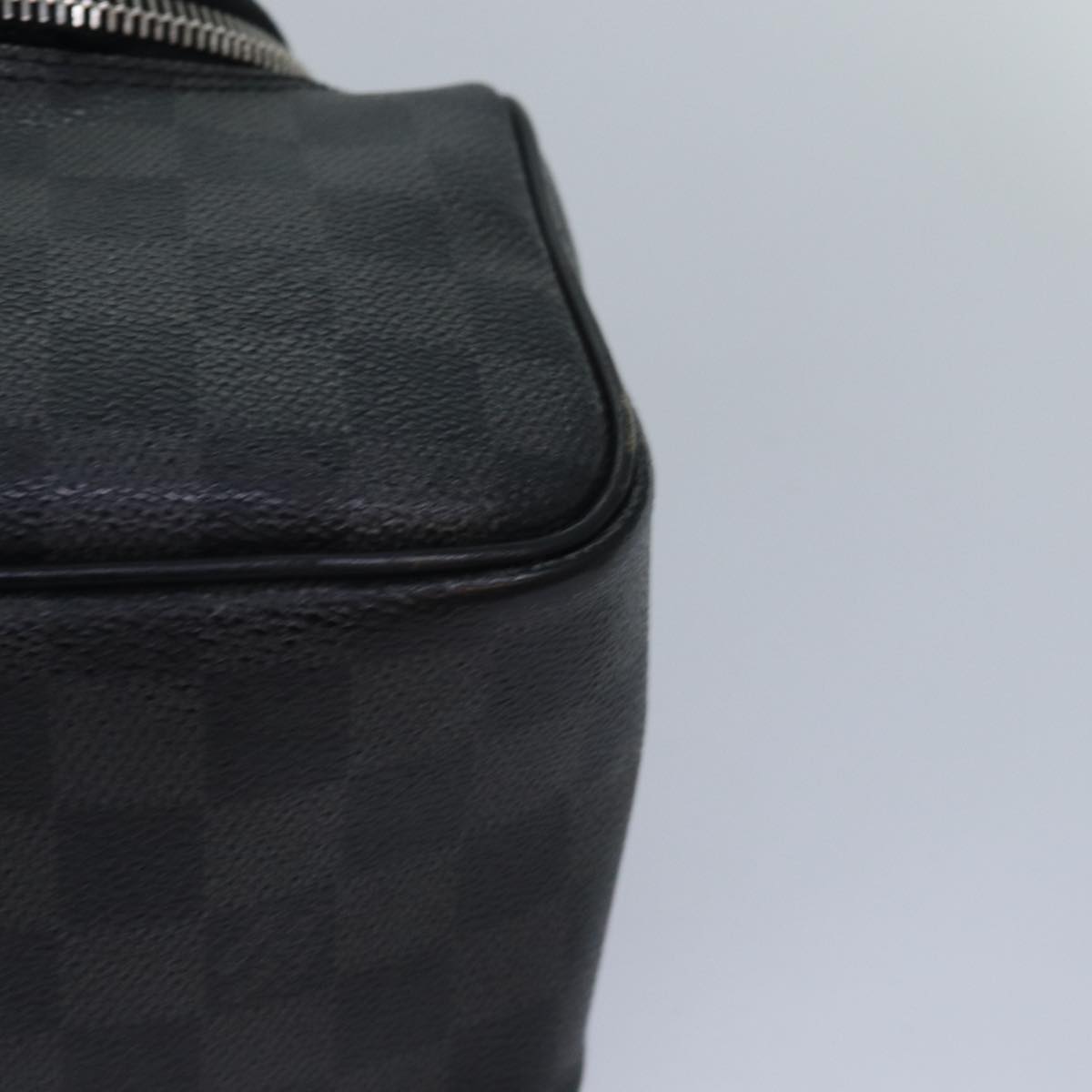 LOUIS VUITTON Damier Graphite C Cracking pouch Clutch Bag N47625 LV Auth 84052