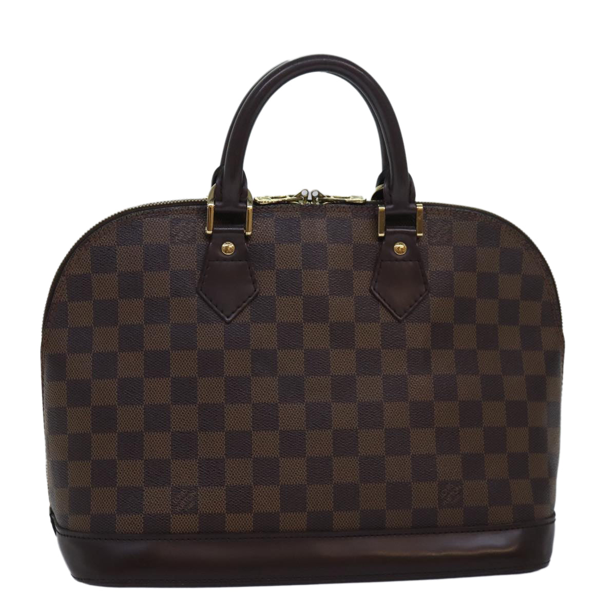 LOUIS VUITTON Damier Ebene Alma Hand Bag N51131 LV Auth 84055