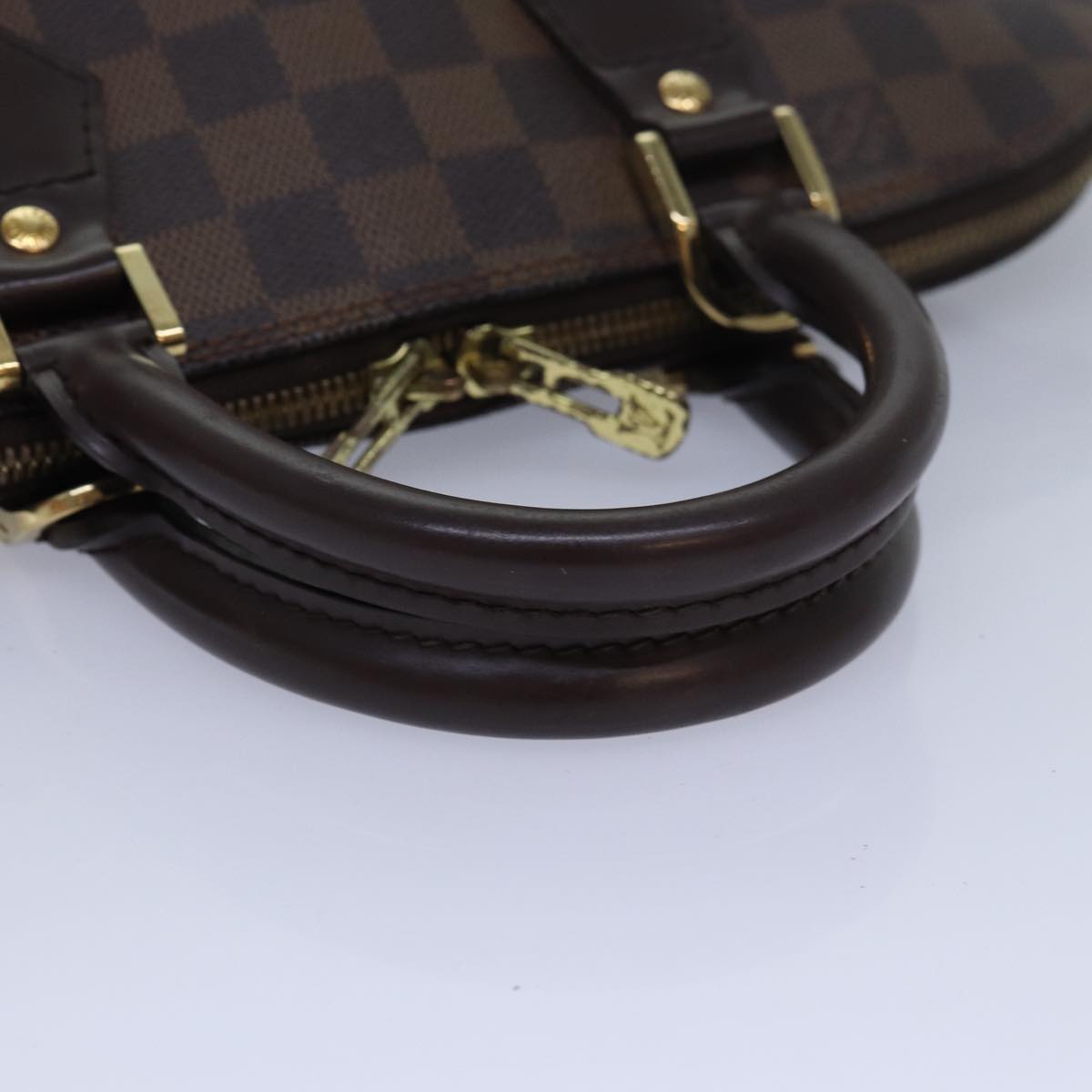 LOUIS VUITTON Damier Ebene Alma Hand Bag N51131 LV Auth 84055