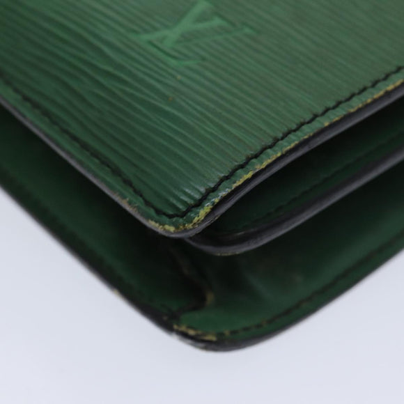 LOUIS VUITTON Epi Serviette Ambassador Businesstasche Grün M54412 LV Auth 84072