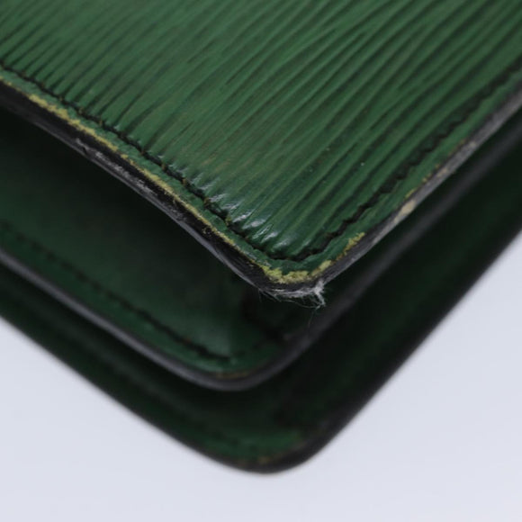 LOUIS VUITTON Epi Serviette Ambassador Businesstasche Grün M54412 LV Auth 84072