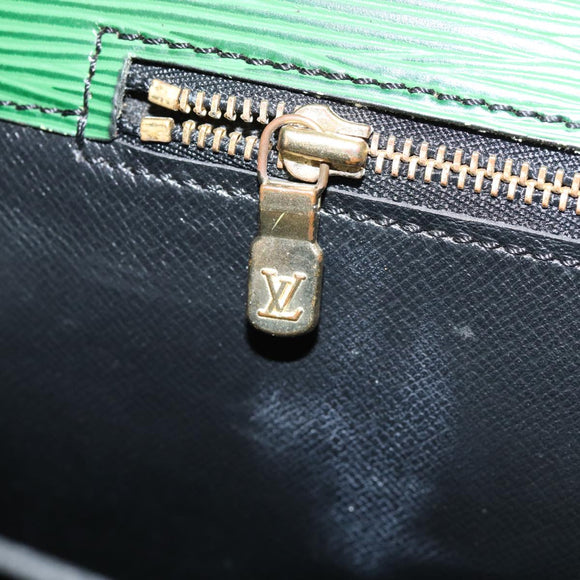 LOUIS VUITTON Epi Serviette Ambassador Businesstasche Grün M54412 LV Auth 84072