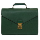 LOUIS VUITTON Epi Serviette Ambassador Businesstasche Grün M54412 LV Auth 84072-13