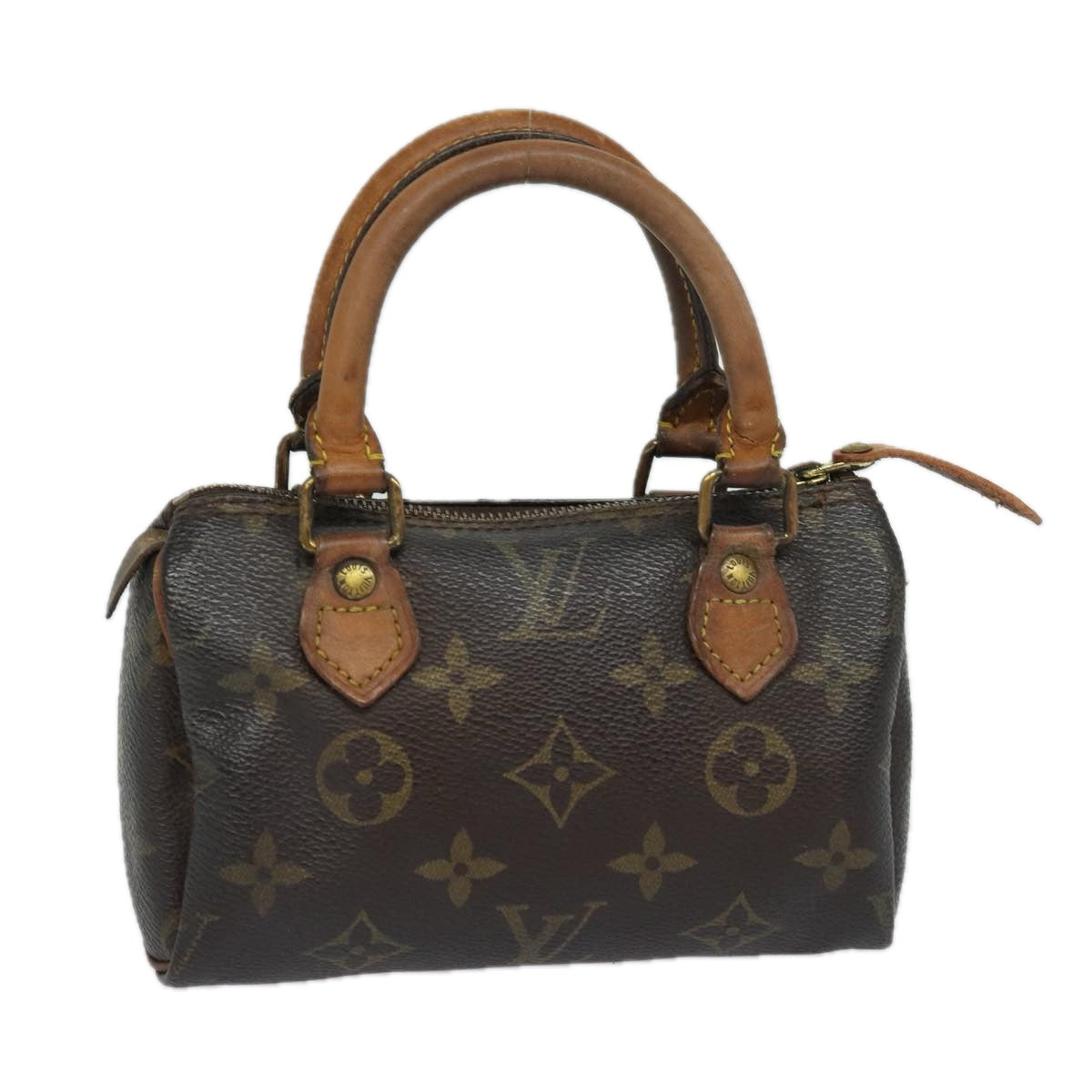 LOUIS VUITTON Monogram Mini Speedy Hand Bag M41534 LV Auth 84078