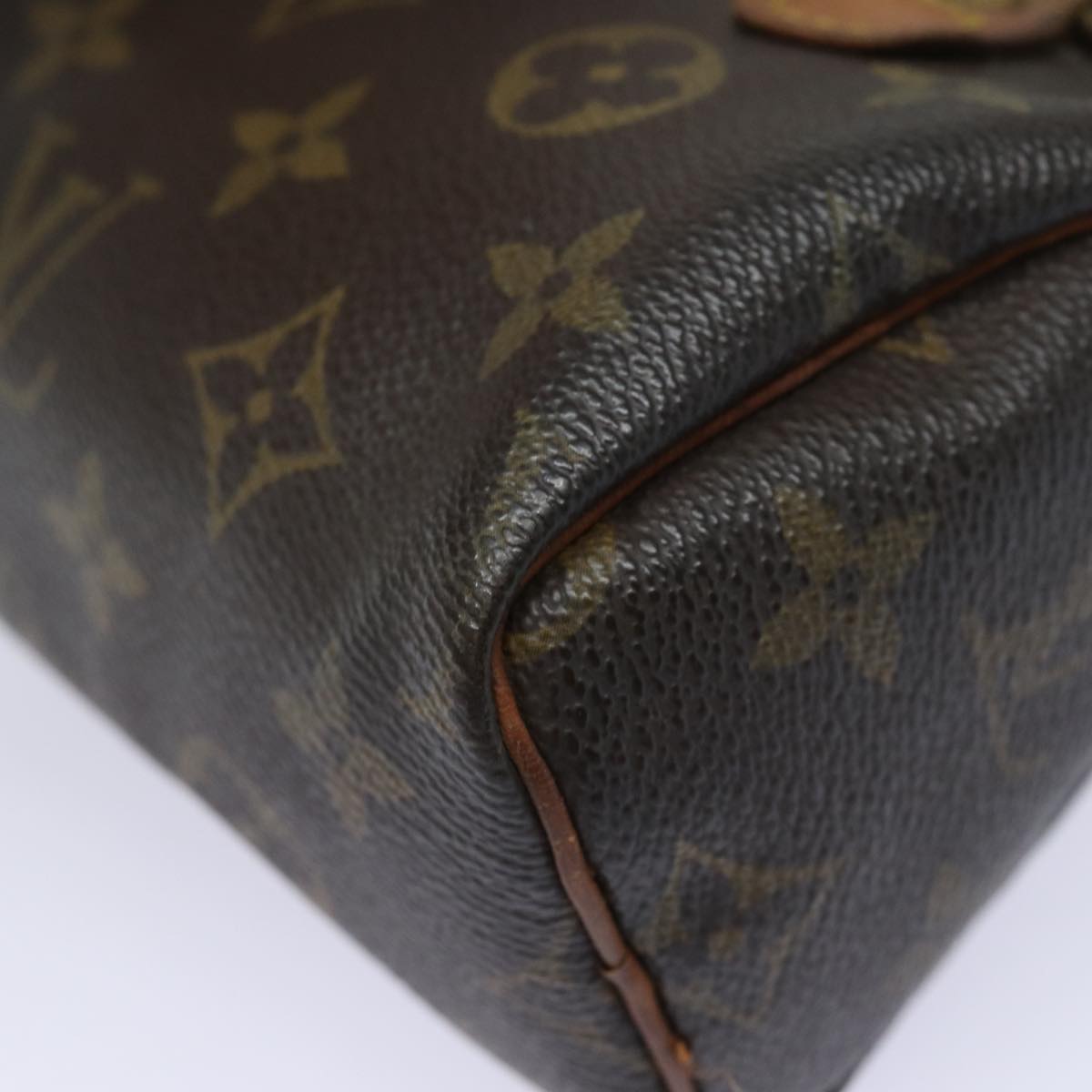 LOUIS VUITTON Monogram Mini Speedy Hand Bag M41534 LV Auth 84078