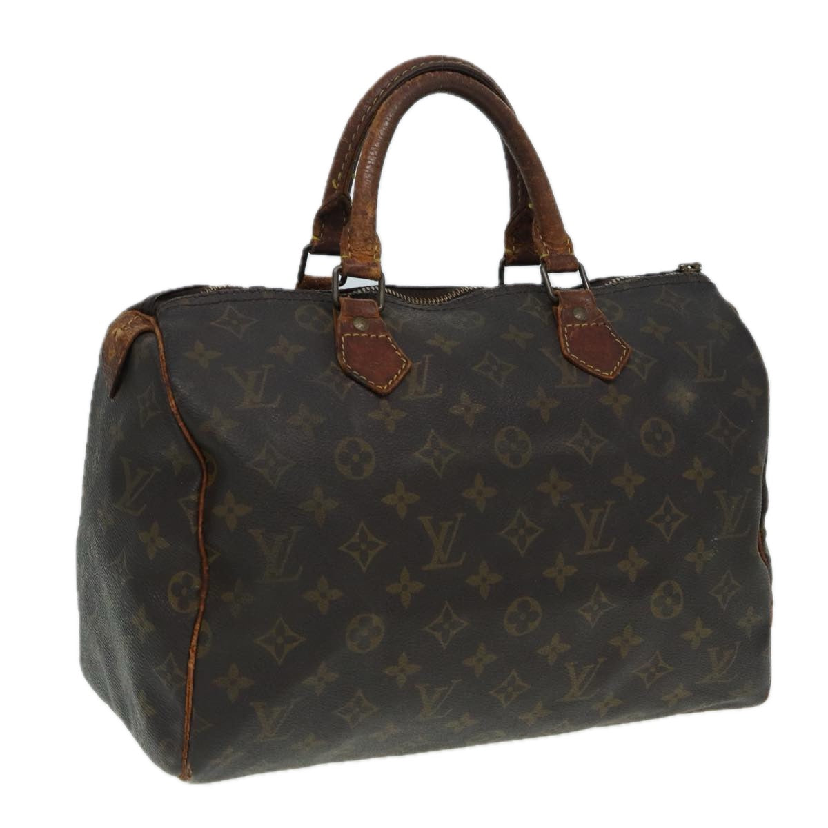 LOUIS VUITTON Monogram Speedy 30 Hand Bag M41526 LV Auth 84079