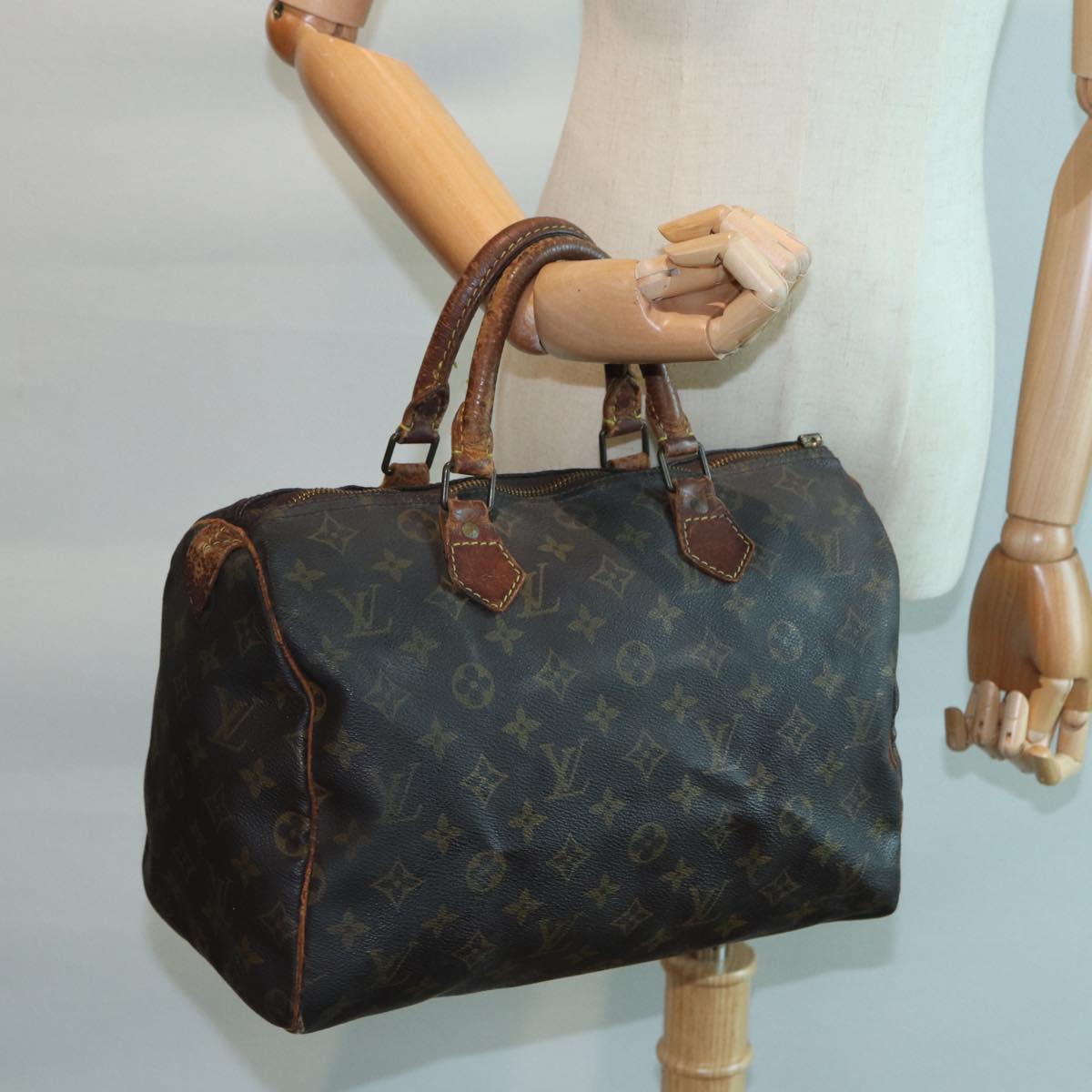 LOUIS VUITTON Monogram Speedy 30 Hand Bag M41526 LV Auth 84079