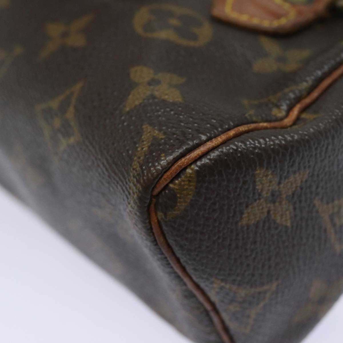 LOUIS VUITTON Monogram Mini Speedy Hand Bag M41534 LV Auth 84084