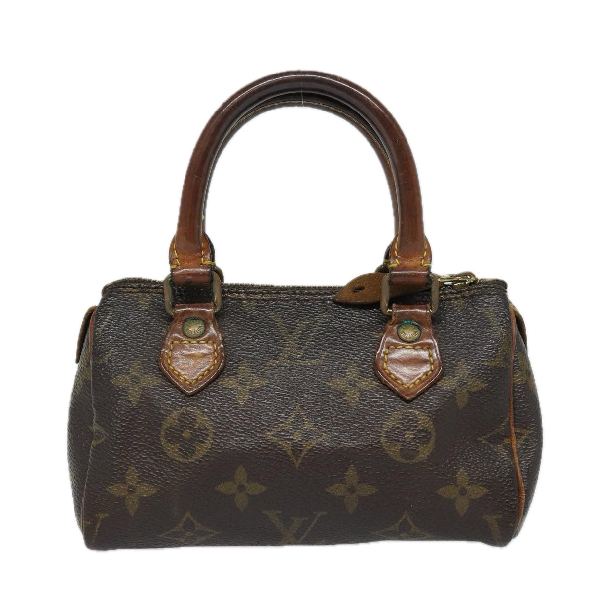 LOUIS VUITTON Monogram Mini Speedy Hand Bag M41534 LV Auth 84084