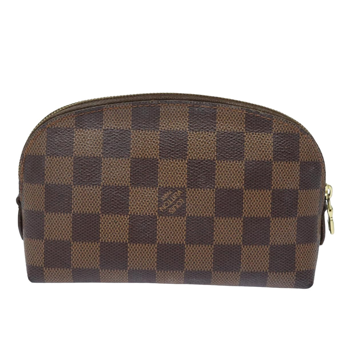 LOUIS VUITTON Damier Ebene Pochette Cosmetic PM Pouch N47516 LV Auth 84089 - 0