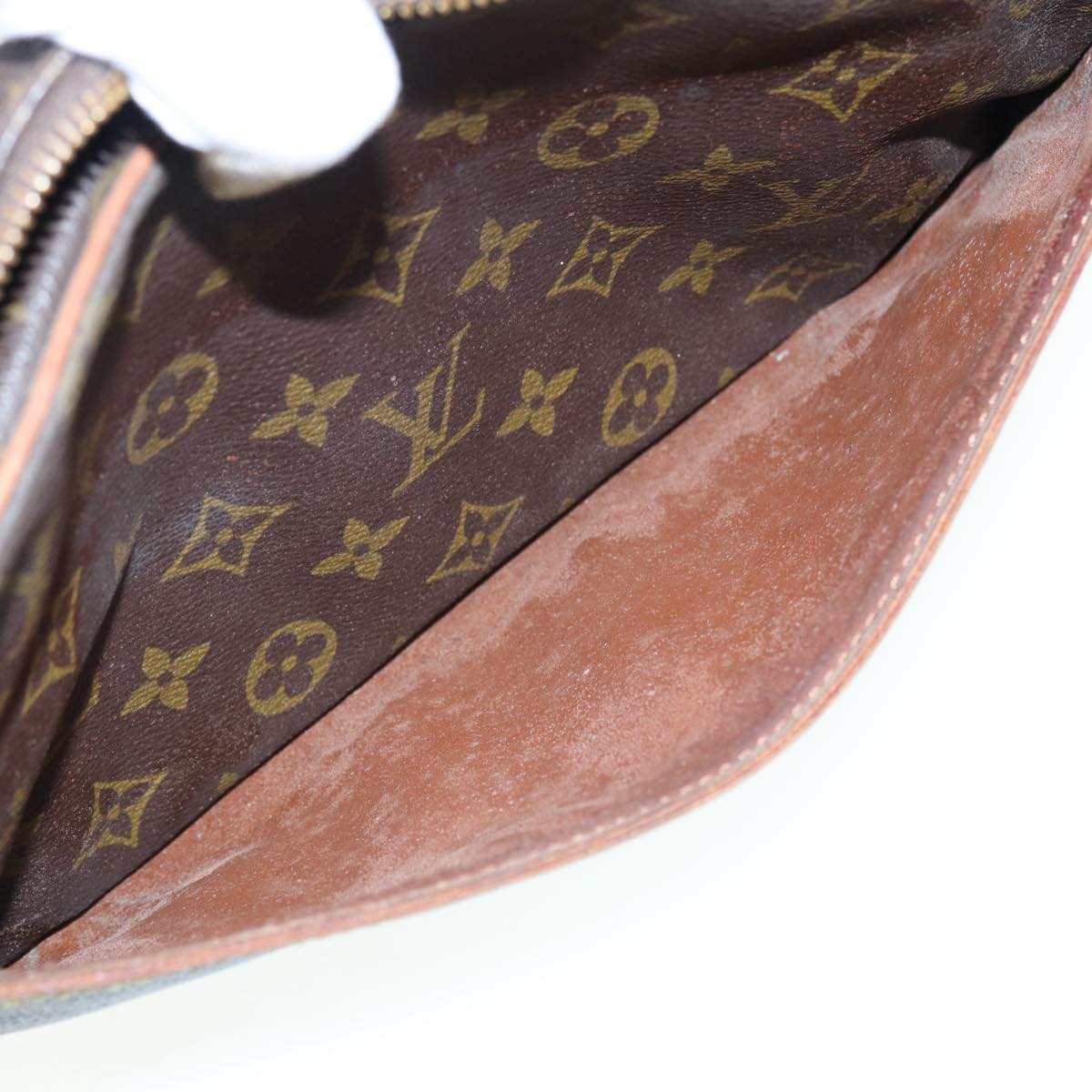 LOUIS VUITTON Monogram Compiegne 28 Clutch Bag M51845 LV Auth 84099