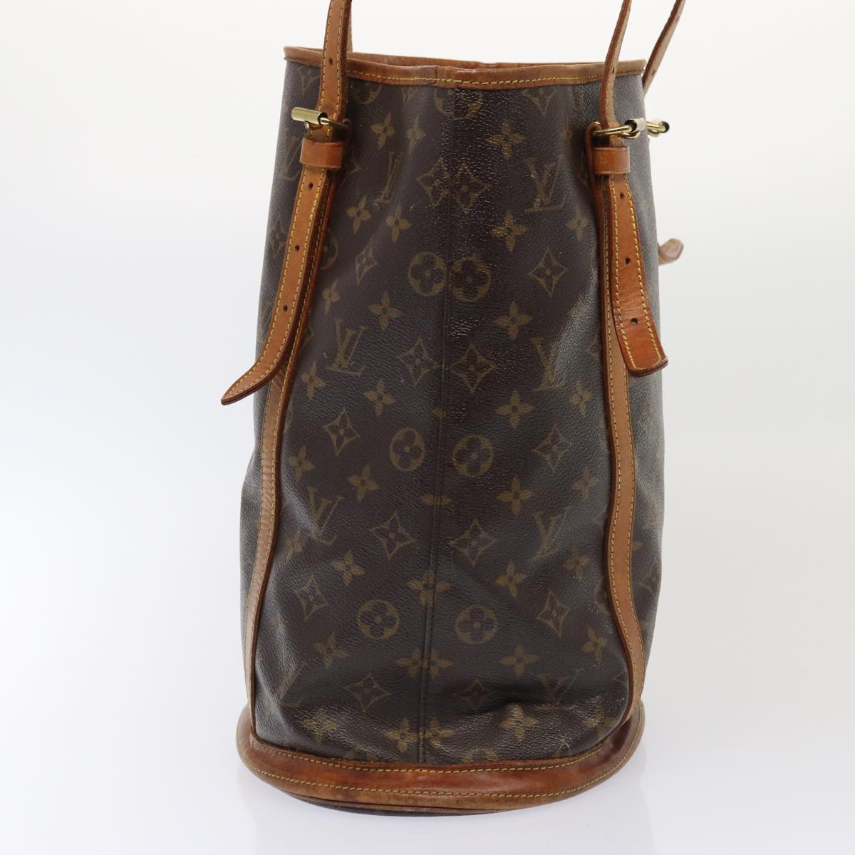 LOUIS VUITTON Monogram Bucket GM Shoulder Bag M42236 LV Auth 84101