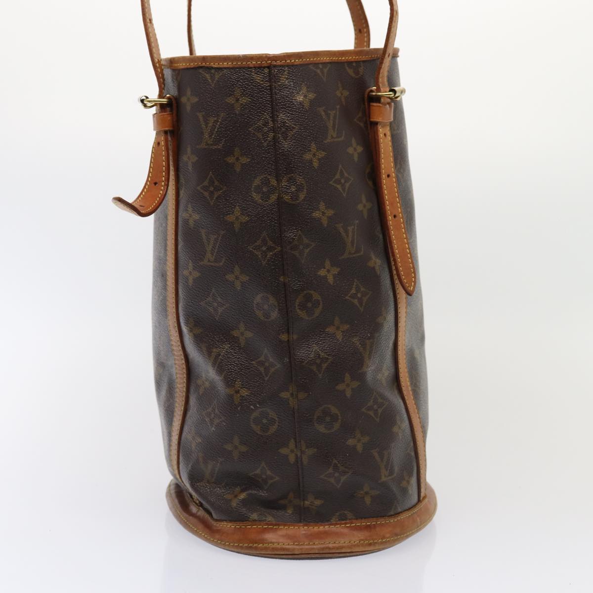 LOUIS VUITTON Monogram Bucket GM Shoulder Bag M42236 LV Auth 84101