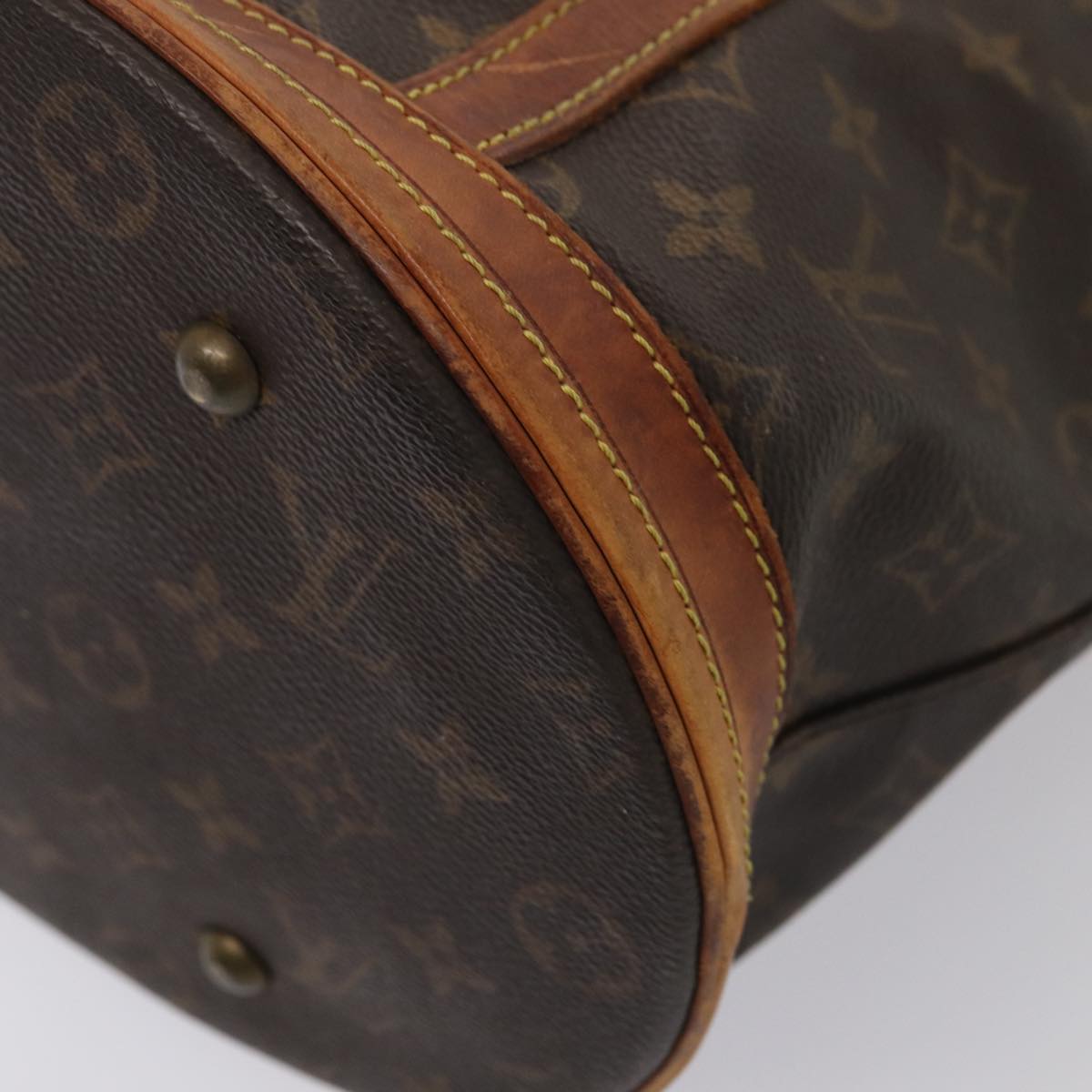 LOUIS VUITTON Monogram Bucket GM Shoulder Bag M42236 LV Auth 84102