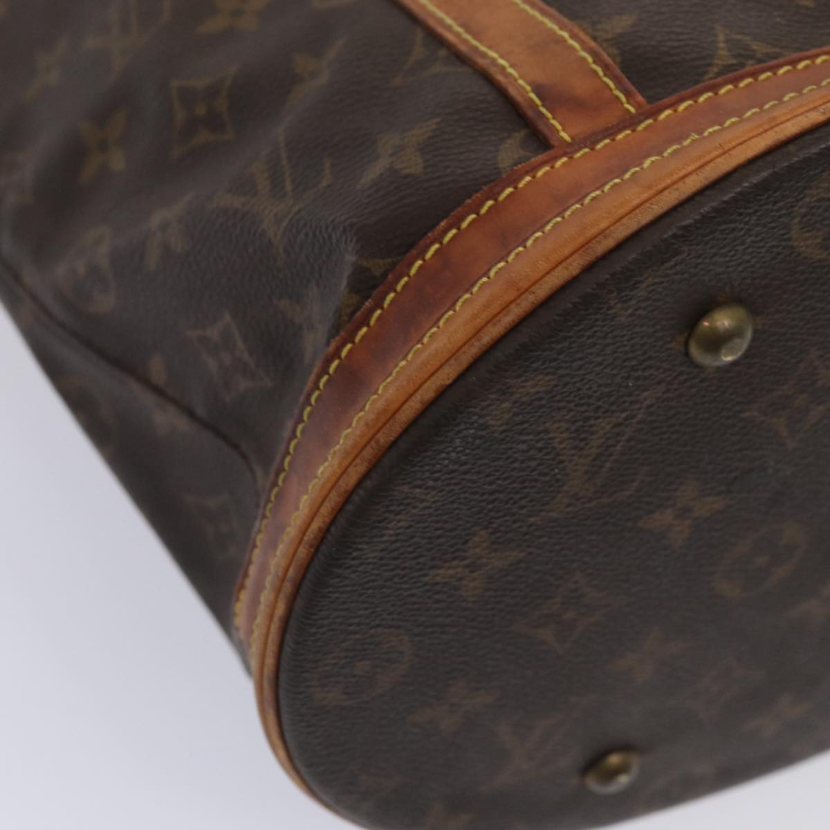 LOUIS VUITTON Monogram Bucket GM Shoulder Bag M42236 LV Auth 84102