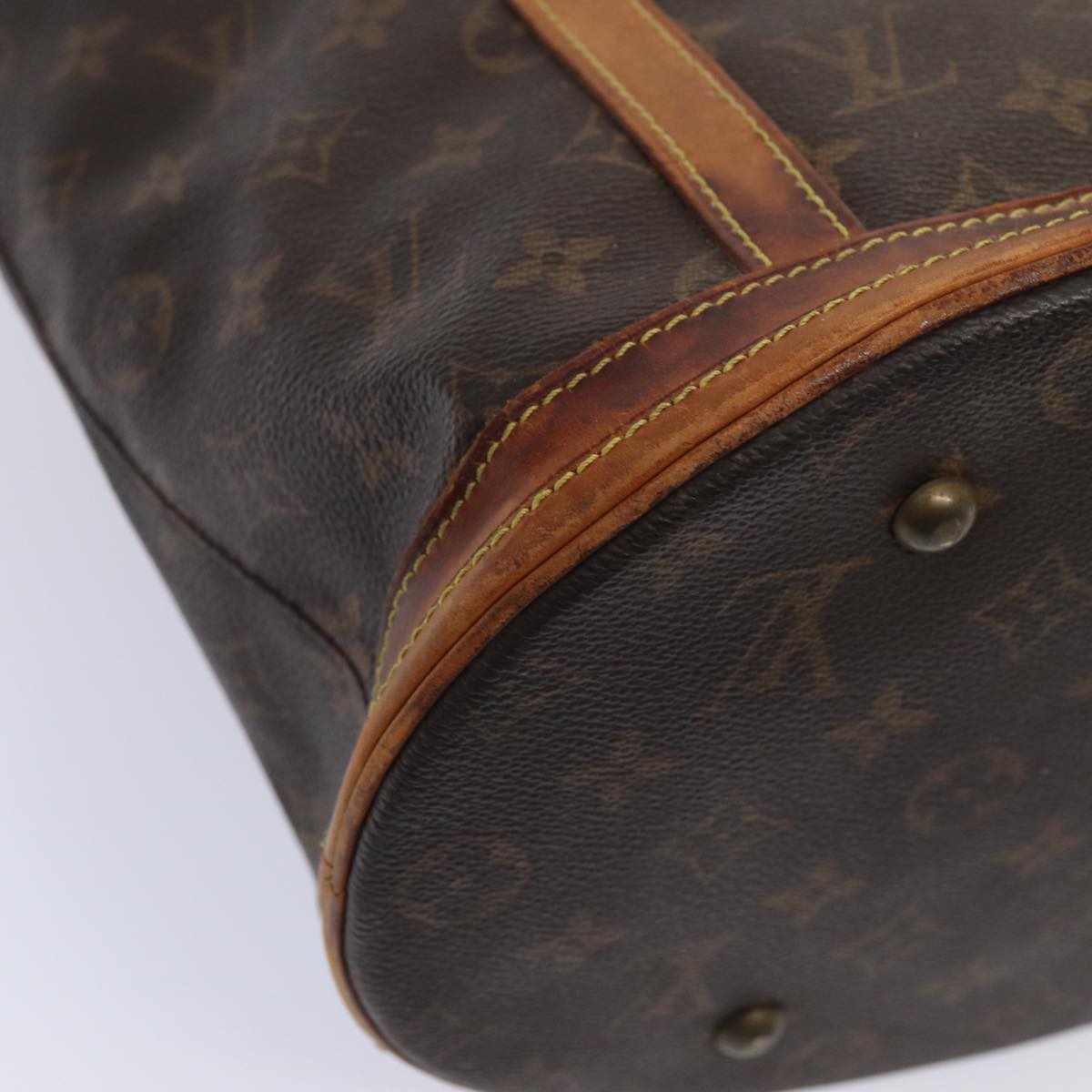 LOUIS VUITTON Monogram Bucket GM Shoulder Bag M42236 LV Auth 84102