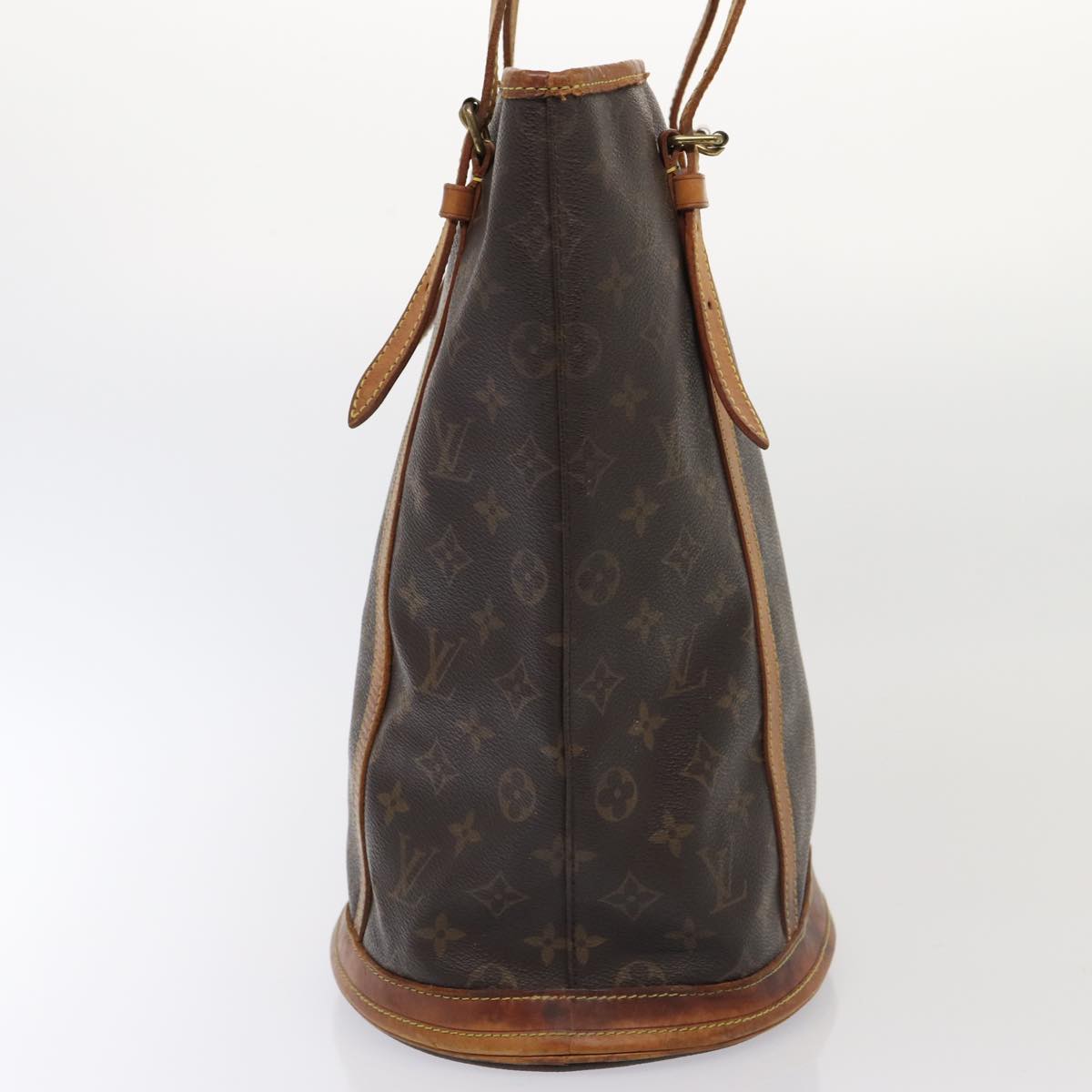 LOUIS VUITTON Monogram Bucket GM Shoulder Bag M42236 LV Auth 84102