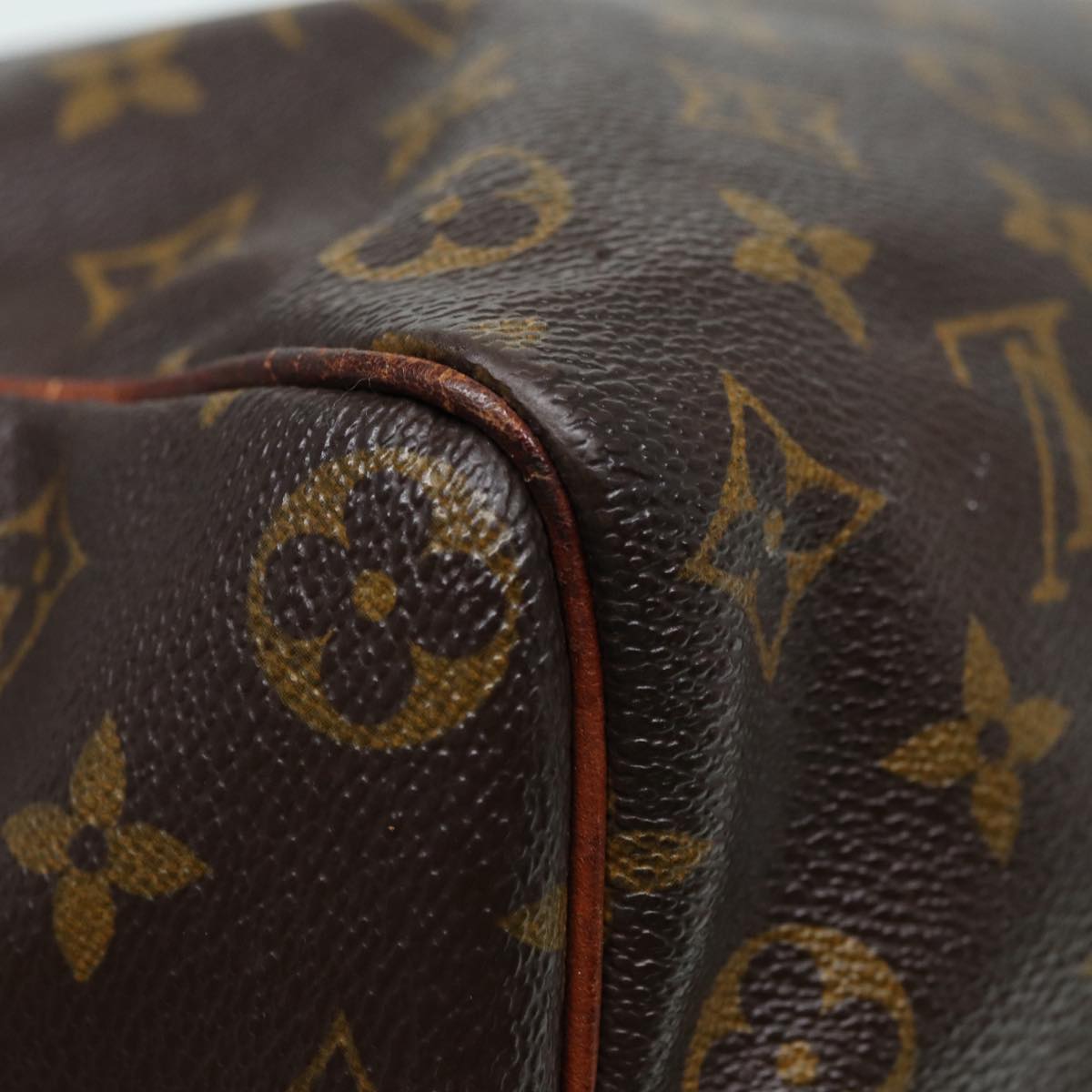 LOUIS VUITTON Monogram Speedy 35 Hand Bag M41524 LV Auth 84104