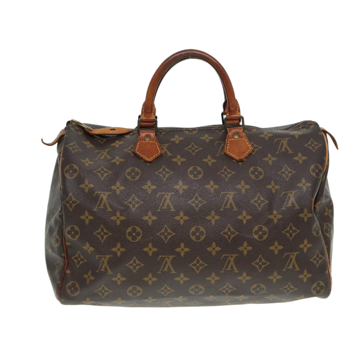 LOUIS VUITTON Monogram Speedy 35 Hand Bag M41524 LV Auth 84104