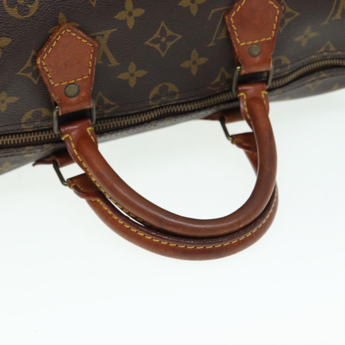 LOUIS VUITTON Monogram Speedy 35 Hand Bag M41524 LV Auth 84104