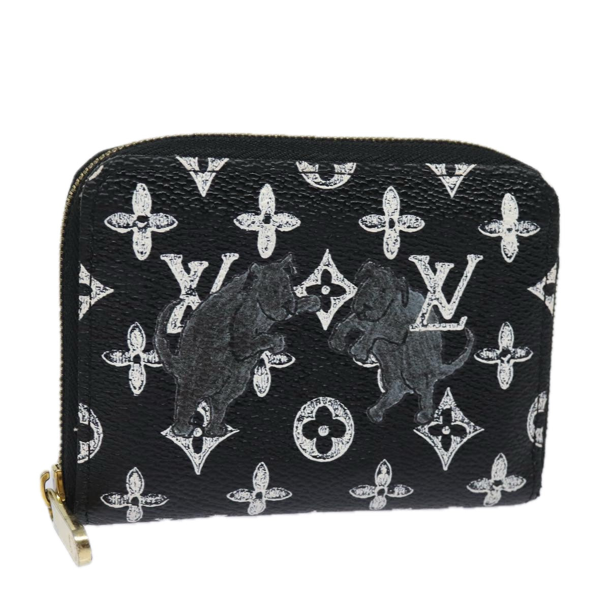 LOUIS VUITTON Catgram Zippy Coin Purse Coin Purse M63884 LV Auth 84110