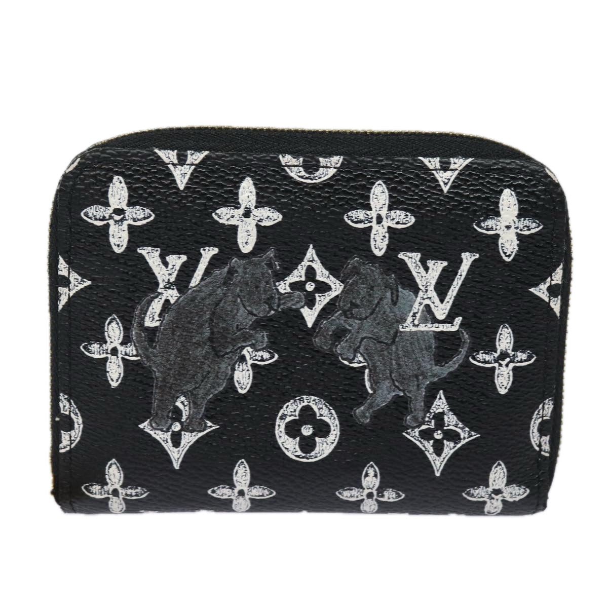 LOUIS VUITTON Catgram Zippy Coin Purse Coin Purse M63884 LV Auth 84110