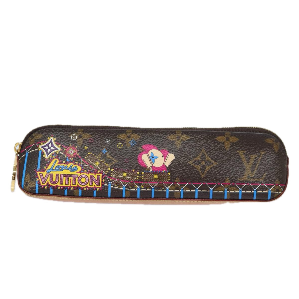 LOUIS VUITTON Monogram Vivienne Trousse Elizabeth Pen Case GI0539 LV Auth 84129