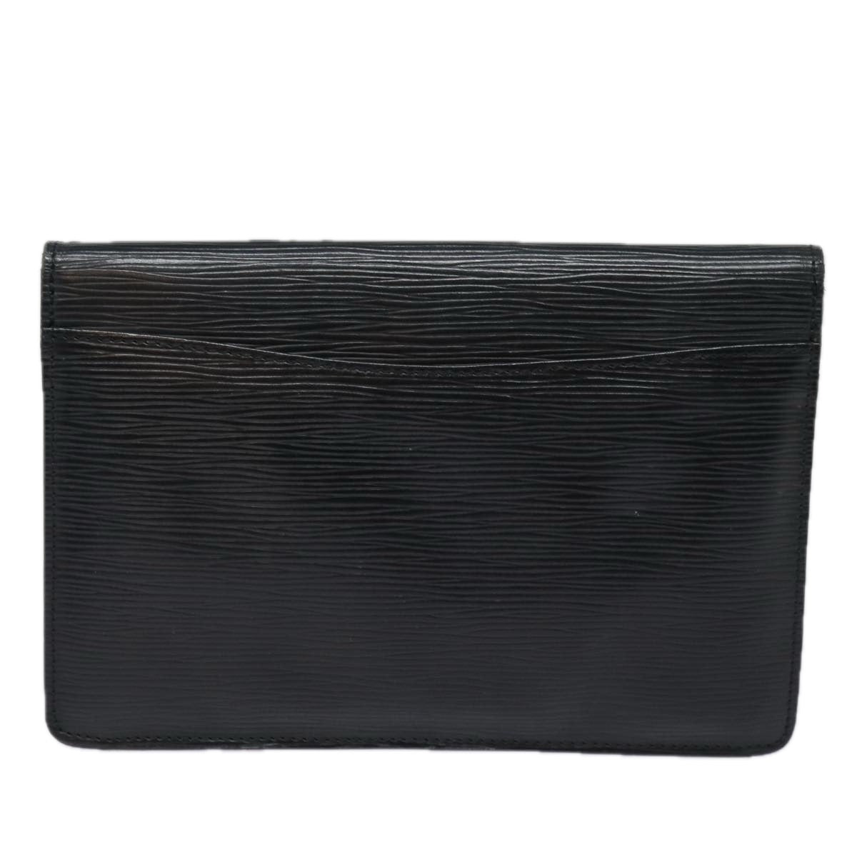 LOUIS VUITTON Epi Montaigne 23 Clutch Bag Black M52662 LV Auth 84140 - 0