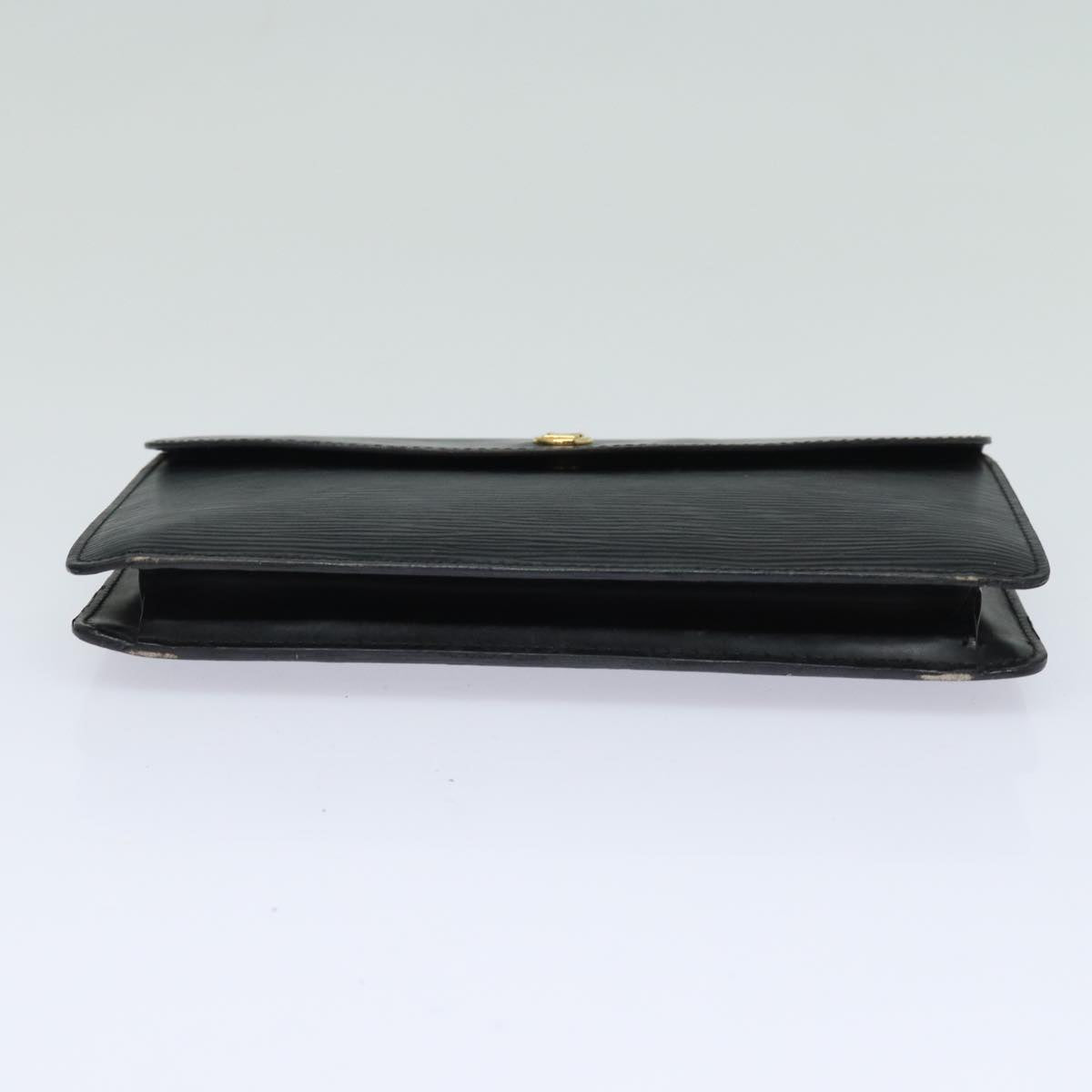 LOUIS VUITTON Epi Montaigne 23 Clutch Bag Black M52662 LV Auth 84140