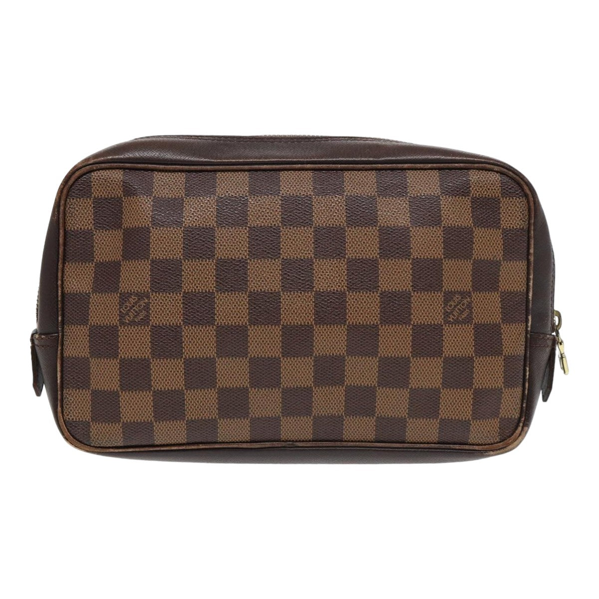 LOUIS VUITTON Damier Ebene Trousse Toilette Clutch Bag N47623 LV Auth 84147 - 0