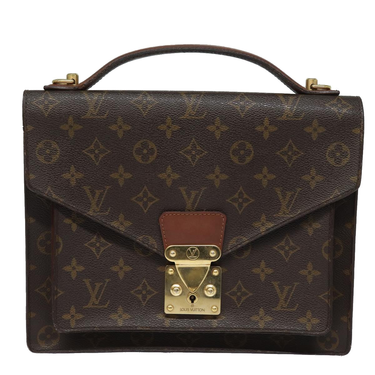 LOUIS VUITTON Monogram Monceau 28 Hand Bag 2way M51185 LV Auth 84149