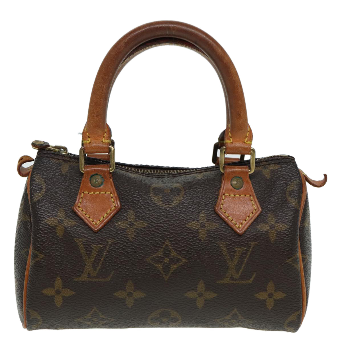 LOUIS VUITTON Monogram Mini Speedy Hand Bag M41534 LV Auth 84150