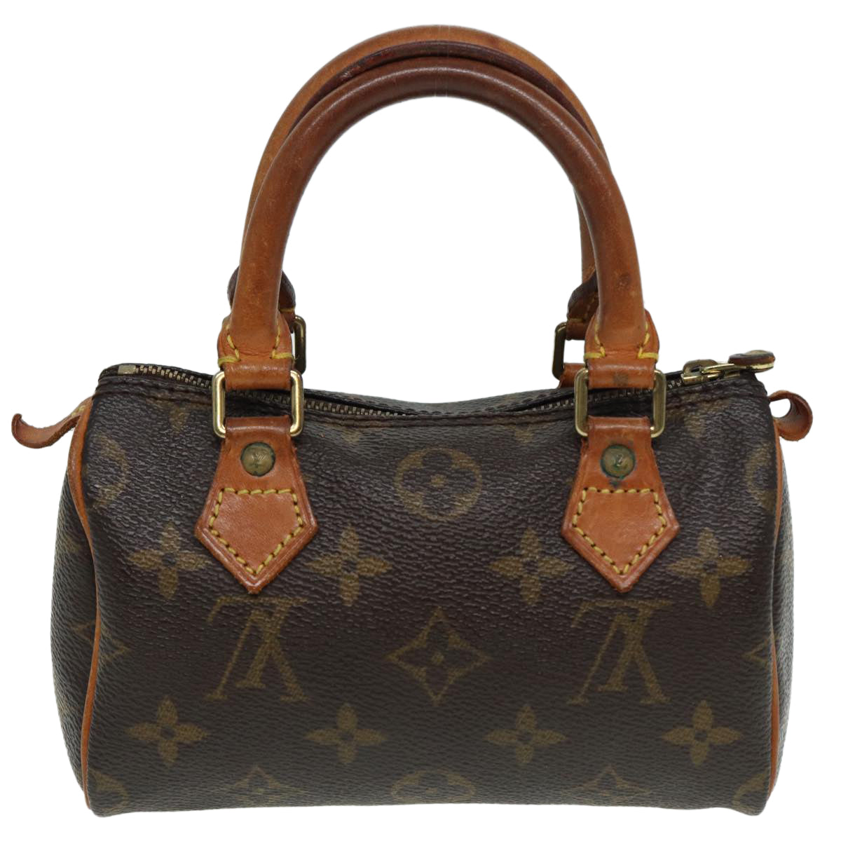 LOUIS VUITTON Monogram Mini Speedy Hand Bag M41534 LV Auth 84150