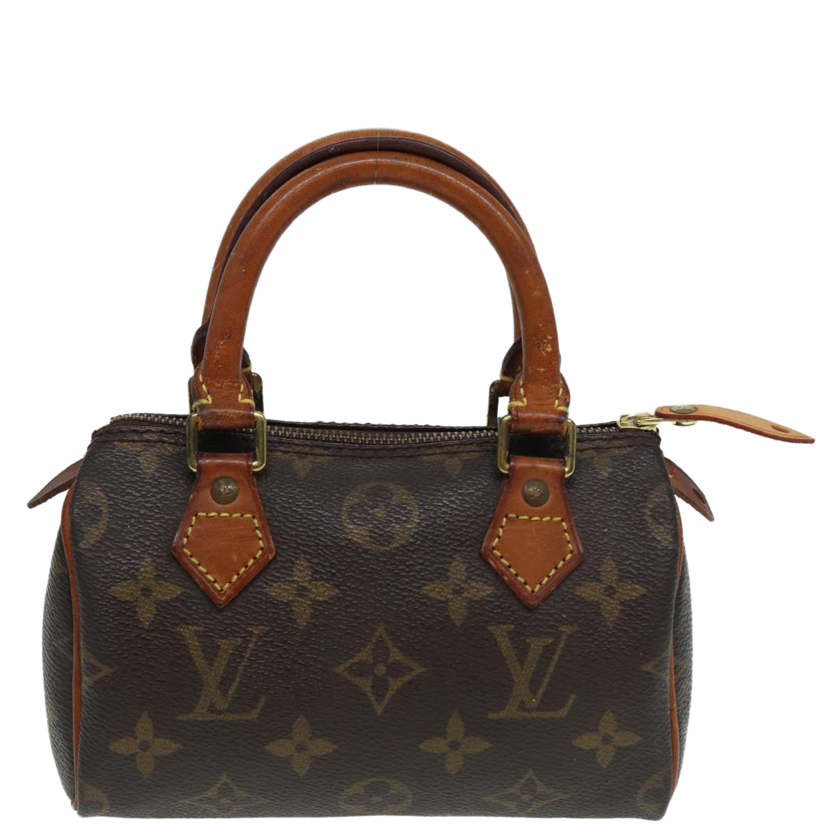 LOUIS VUITTON Monogram Mini Speedy Hand Bag M41534 LV Auth 84151