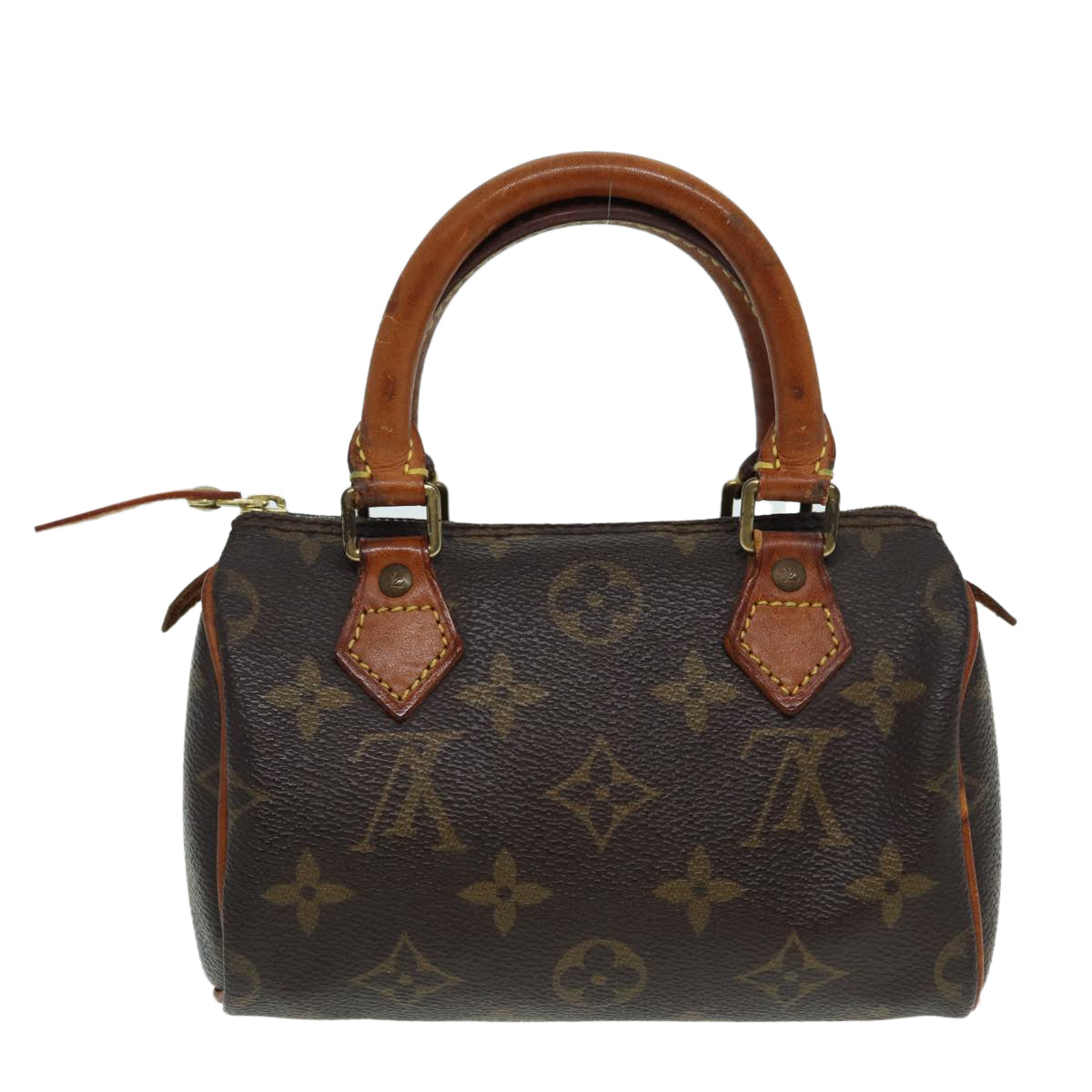 LOUIS VUITTON Monogram Mini Speedy Hand Bag M41534 LV Auth 84151